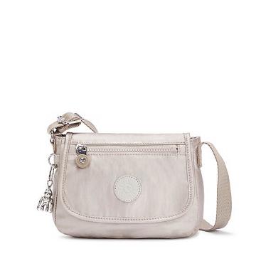 Kipling Sabian Metallic Crossbody Mini Táska Bézs | HU 1348WN